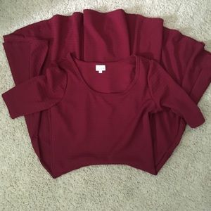 New maroon LuLaRoe large Nicole